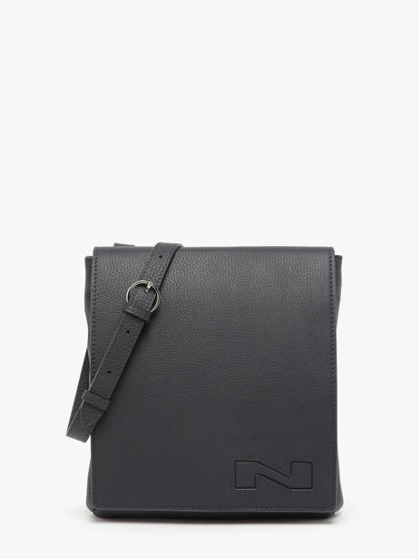 Sac Bandoulière Dinant Cuir Nathan baume Bleu n city 3