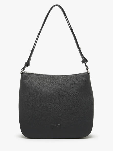 Sac Porté épaule Lou Cuir Nathan baume Noir egee 5