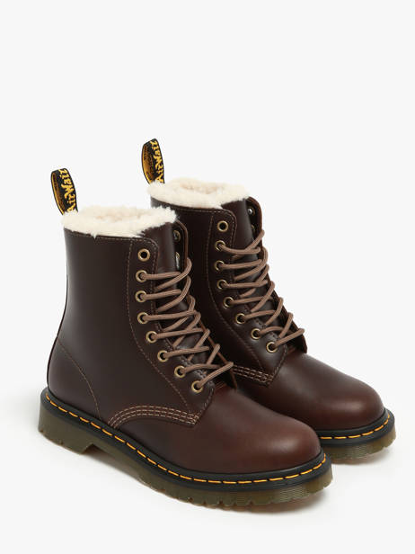 Bottines 1460 Pascal Serena En Cuir Dr martens Marron women 32019777 vue secondaire 2