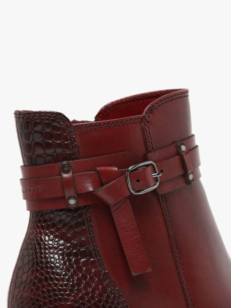 Bottines En Cuir Tamaris Rouge women 43 vue secondaire 3