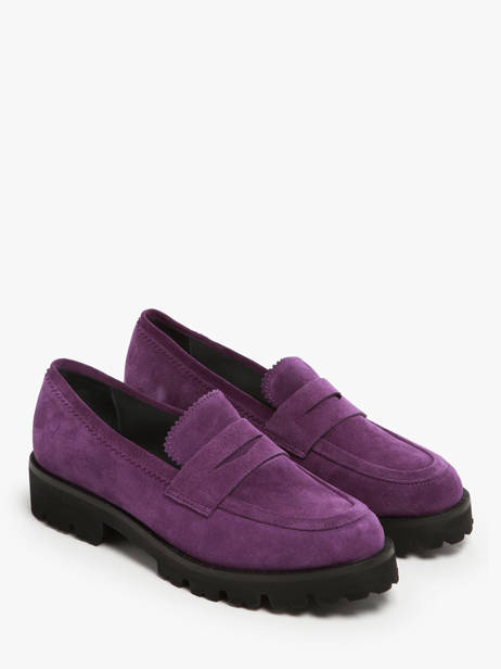 Moccasins In Leather Myma Violet women 1 other view 2