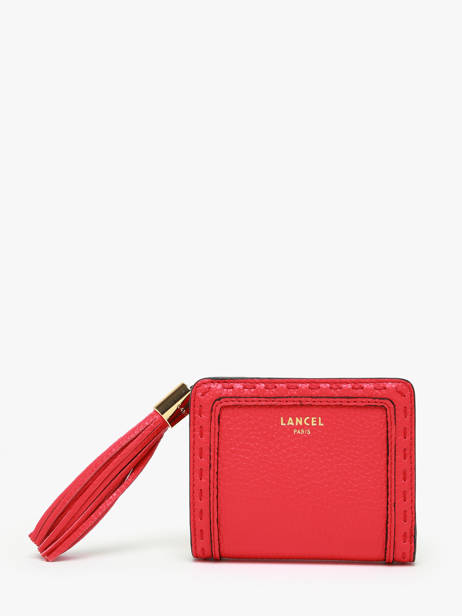 Portefeuille Compact Premier Flirt Cuir Lancel Rouge premier flirt A12800