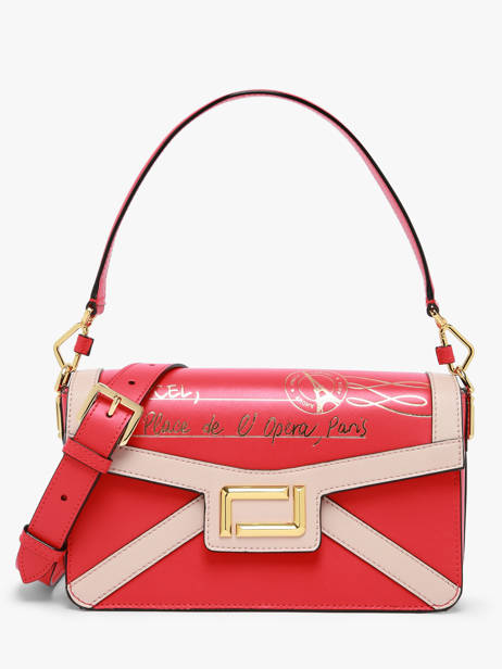 Shoulder Bag Angele Leather Lancel Red angele A13283