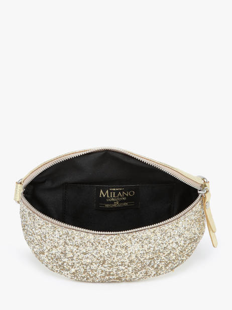 Leather And Glitter Star Belt Bag Milano Gold star ST24011 other view 3