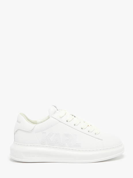 Sneakers Kapri Deco Line En Cuir Karl lagerfeld Blanc men KL52561