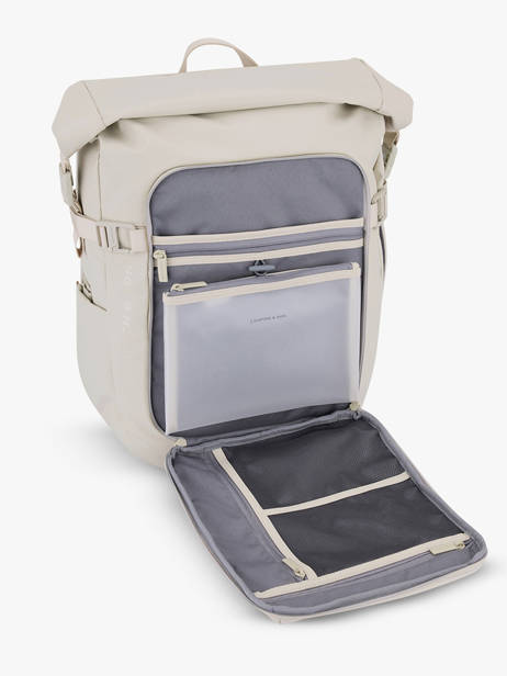 Backpack Kapten and son Beige backcpack LISBON other view 3