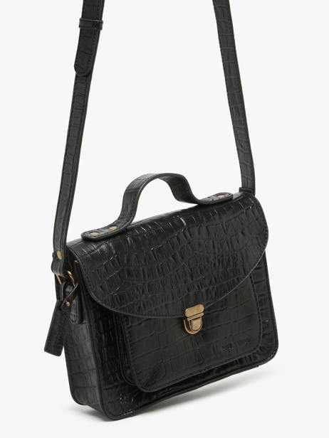 Shoulder Bag La Suite Heritage Leather Paul marius Black la suite heritage GEORGHER other view 2