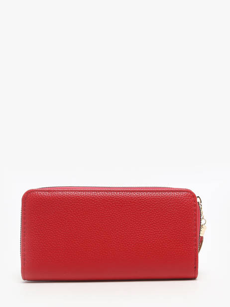 Wallet With Card Holder Miniprix Red grained 78SM2630 other view 2