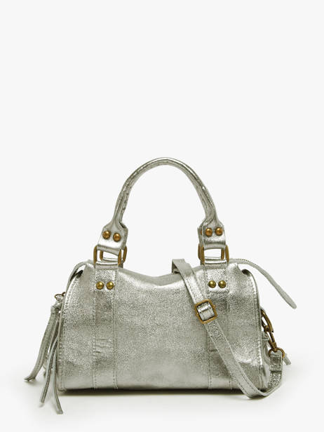 Shoulder Bag Nine Leather Milano Silver nine NI24091 other view 4