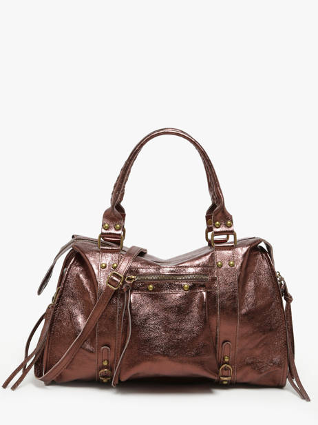 A4 Size Shoulder Bag Nine Leather Milano Brown nine NI24093