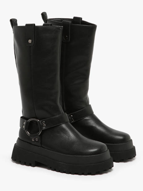 Bottes Pluto Biker Buffalo Noir women 1270103 vue secondaire 2