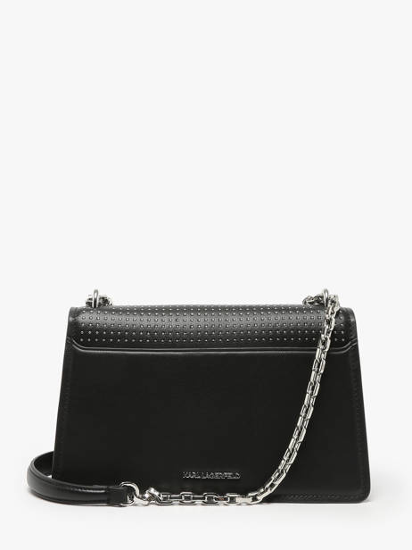 Sac Porté épaule K Ikonic 2.0 Cuir Karl lagerfeld Noir k ikonic 2.0 246W3027 vue secondaire 4