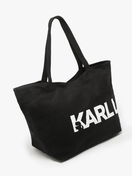 Cabas K Essential Coton Karl lagerfeld Noir k essential 246W3886 vue secondaire 2