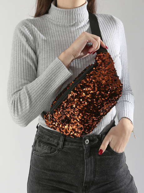 Sac Banane Pieces Orange stephania sequins 17153225 vue secondaire 1