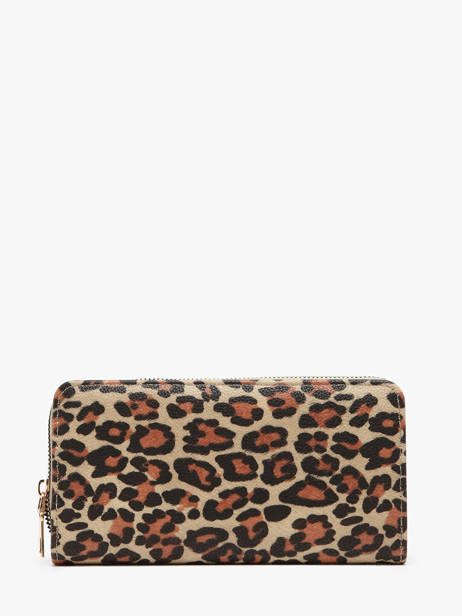 Wallet With Card Holder Miniprix Beige leopard 78SM2652