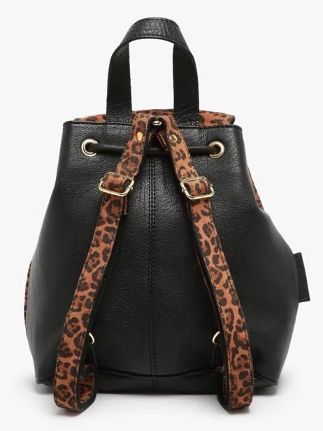 Backpack Paul marius Brown leopard BAROULEO other view 4