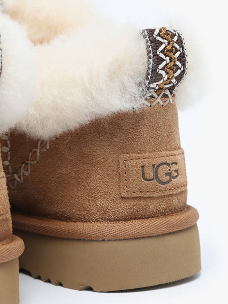 Boots In Leather Ugg Beige women 1158224 other view 3