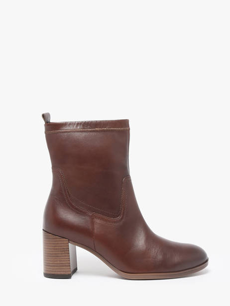 Bottines à Talon In Leather Gabor Brown women 55