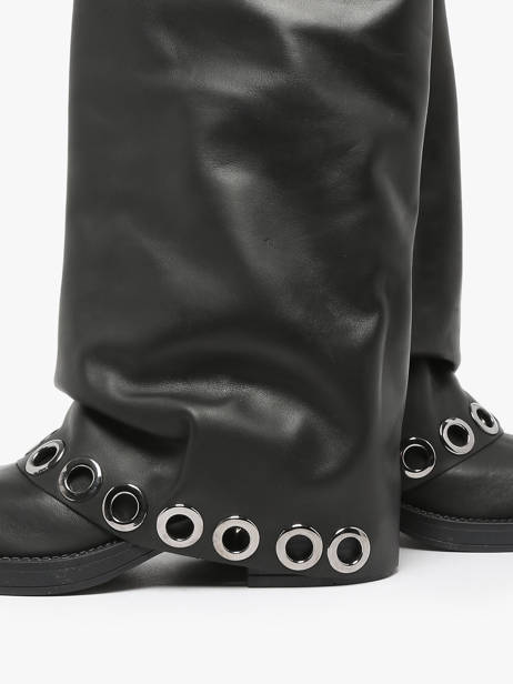 Bottes En Cuir N°6 Noir women GE1 vue secondaire 4