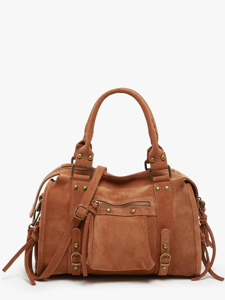 Sac Porté épaule Velvet Cuir Milano Marron velvet VE24094