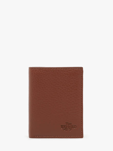 Portefeuille Cuir Yves renard Marron foulonne 23520