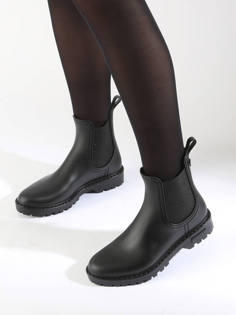 Rain Boots Verbenas Black women 76002674 other view 1