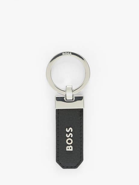 Keychain Leather Hugo boss Black grained HAK416A