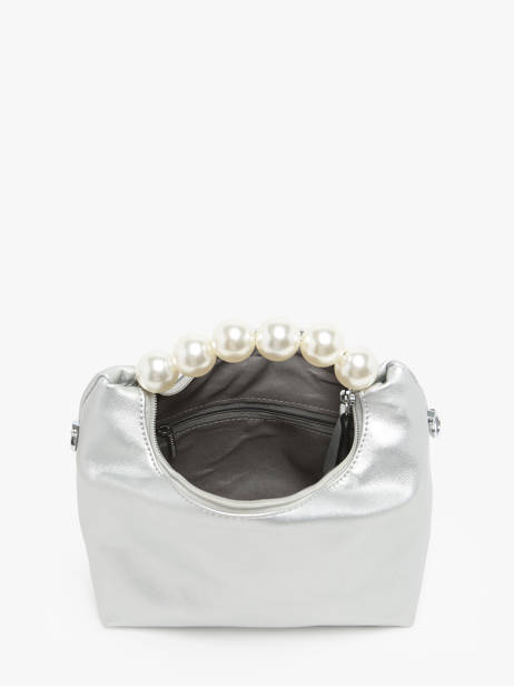 Sac De Soirée Miniprix Argent perle KJ62044 vue secondaire 2