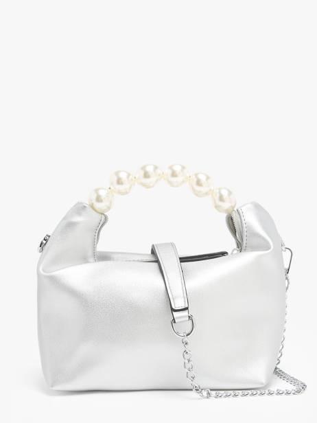 Sac De Soirée Miniprix Argent perle KJ62044 vue secondaire 3