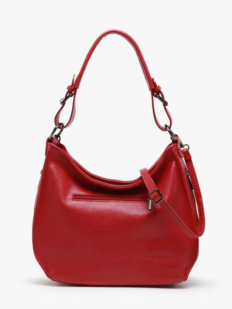 Sac Porté épaule Caviar Cuir Milano Rouge caviar CA24068 vue secondaire 4