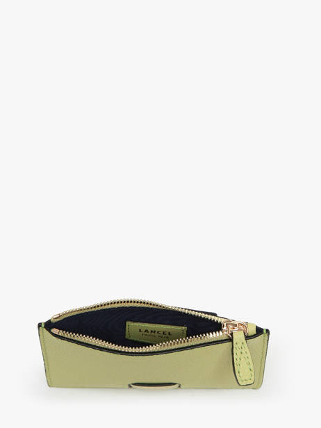 Leather Card Holder Ninon Lancel Green ninon A10537 other view 1