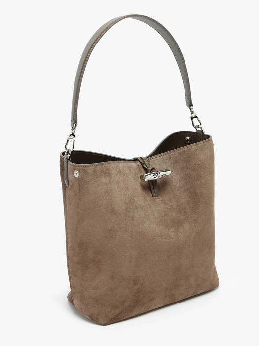 Longchamp Le roseau velvet Hobo bag Brown