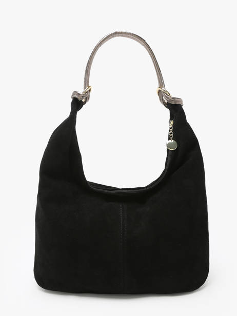 Shoulder Bag Velvet Milano Black velvet VE24092 other view 4