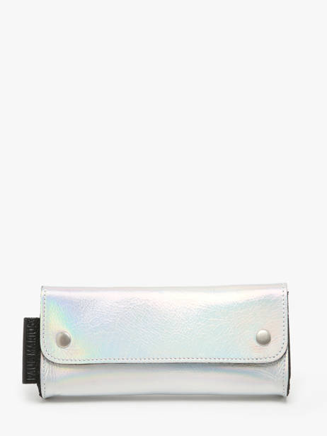 Pouch La Trousse De Paul Leather Paul marius Silver givre TROUSGIV