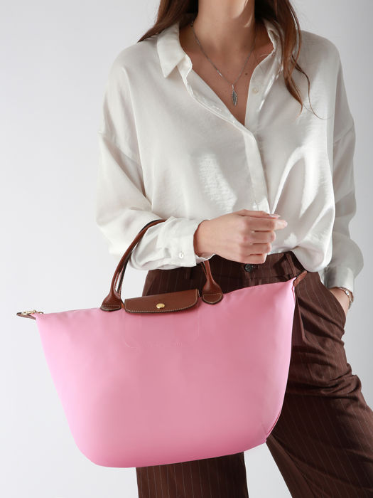 Longchamp Le pliage original Sacs porté main Rose