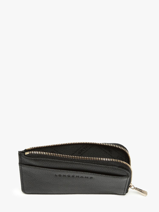 Longchamp Le foulonné Bill case / card case Black