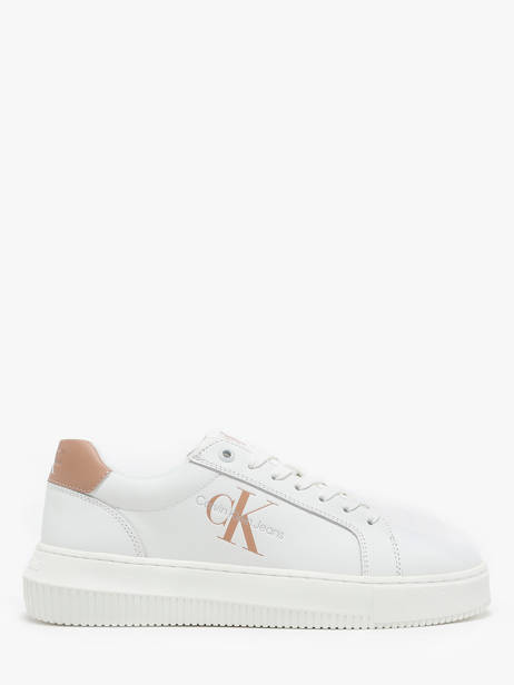 Sneakers In Leather Calvin klein jeans White women 8230K6