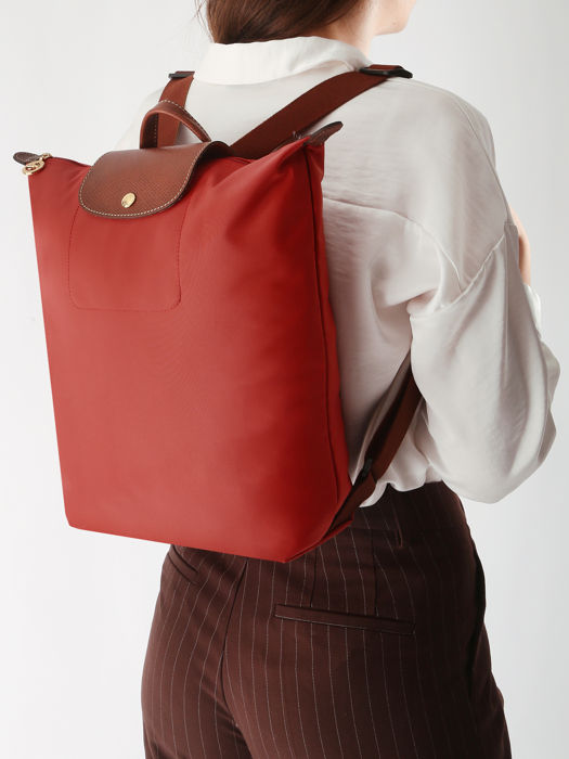 Longchamp Le pliage original Backpack Red