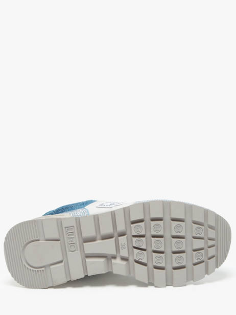 Sneakers Amazing 33 En Cuir Liu jo Bleu women BA5051PX vue secondaire 5