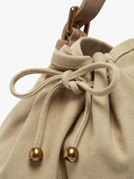 Shoulder Bag Canvas Cotton Gerard darel Beige canvas DBS01450 other view 2