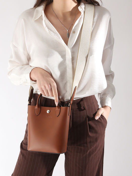 Longchamp Epure timeless Sacs porté travers Marron