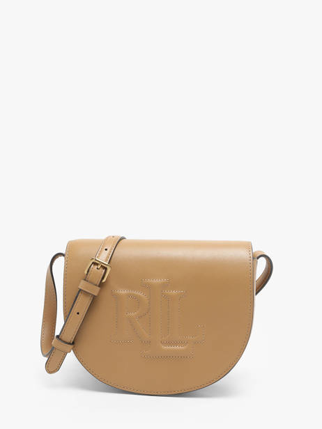 Sac Bandoulière Anstey Cuir Lauren ralph lauren Beige anstey 31950130