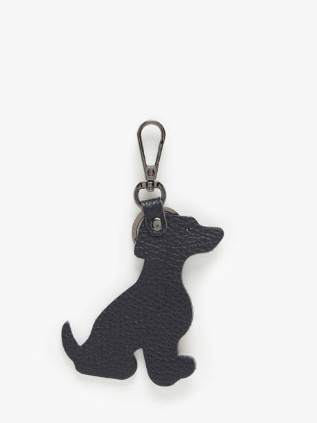 Leather Dog Keychain Milano Blue caviar CA24124