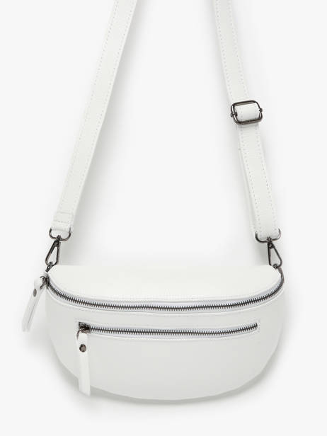 Leather Caviar Belt Bag Milano White caviar CA23111 other view 2