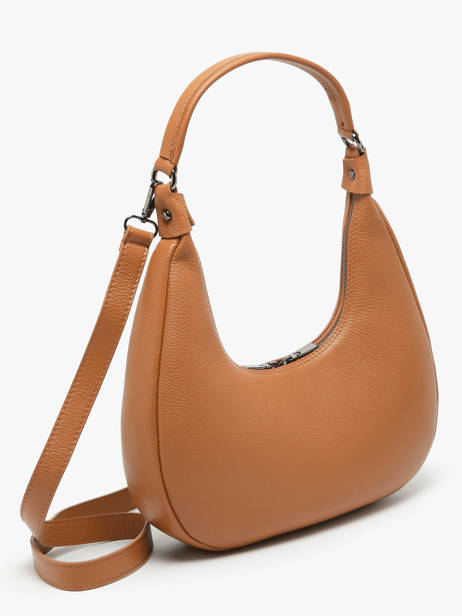 Sac Porté épaule Caviar Cuir Milano Marron caviar CA24121 vue secondaire 2