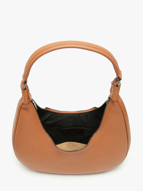 Sac Porté épaule Caviar Cuir Milano Marron caviar CA24121 vue secondaire 3