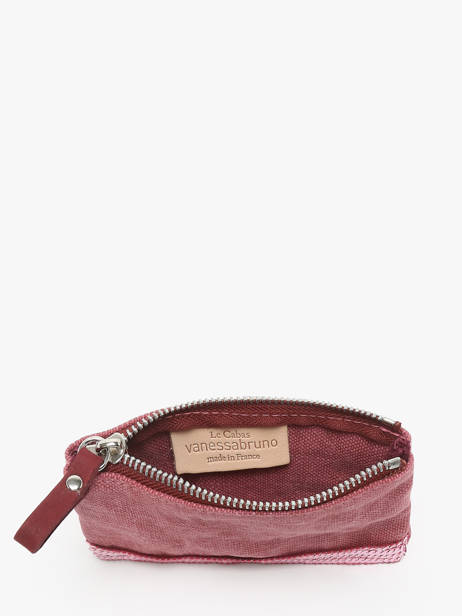 Coin Purse Le Cabas Linen Vanessa bruno Pink cabas lin 31V42017 other view 1