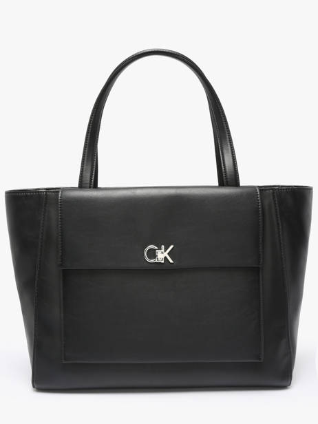 Sac Porté épaule Ck Medium Polyester Recyclé Calvin klein jeans Noir ck medium K612811