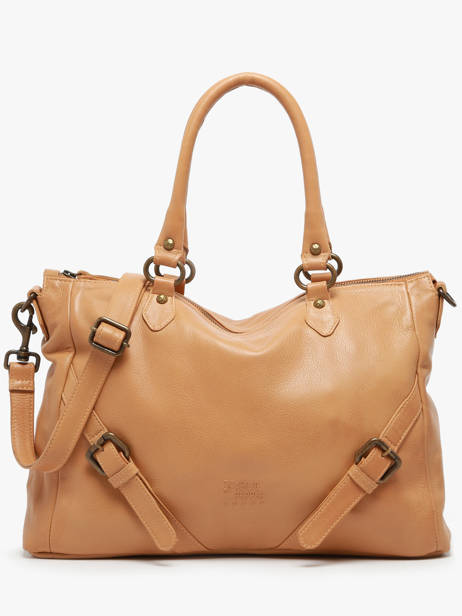 Satchel Strappy Leather Basilic pepper Brown strappy BSTR03