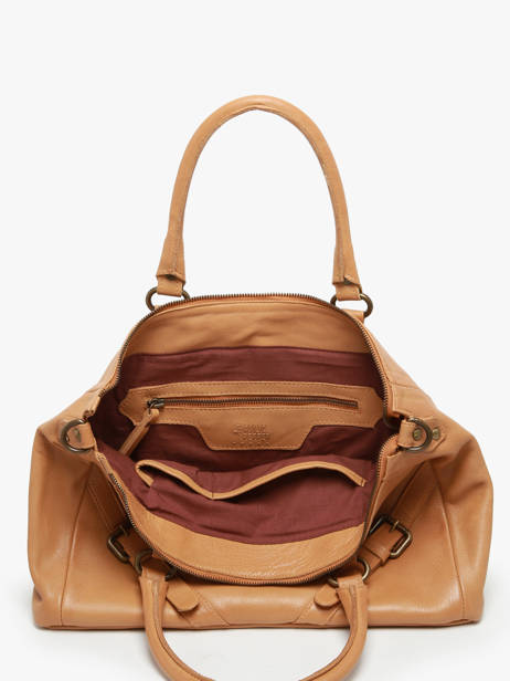 Sac Porté épaule Strappy Cuir Basilic pepper Marron strappy BSTR03 vue secondaire 3